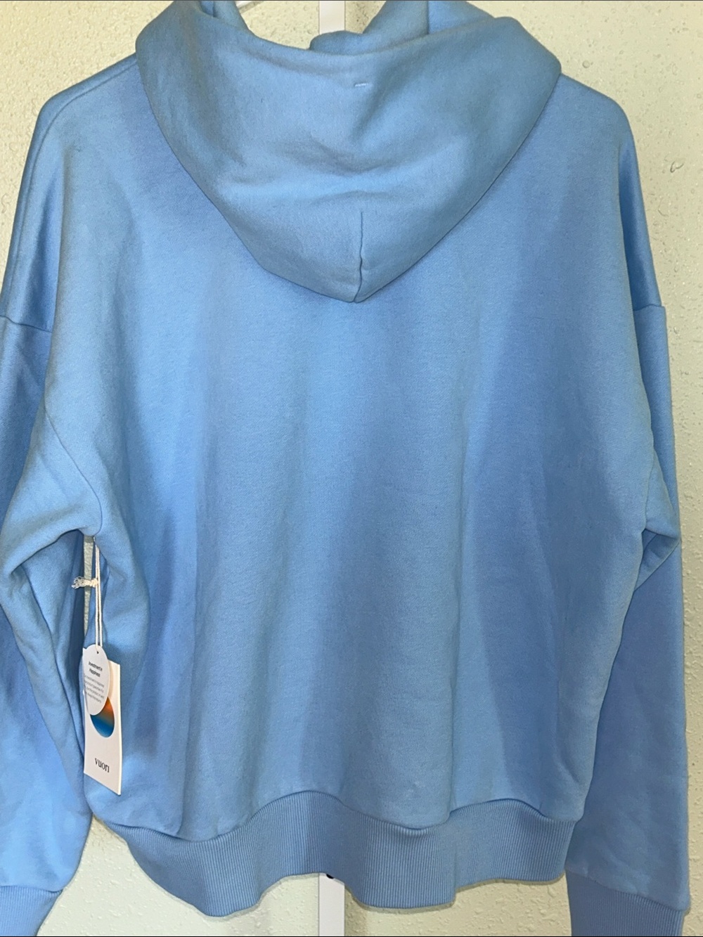 Vuori Restore Light Blue Zip-Up Hoodie Sweatshirt - Picture 4 of 9